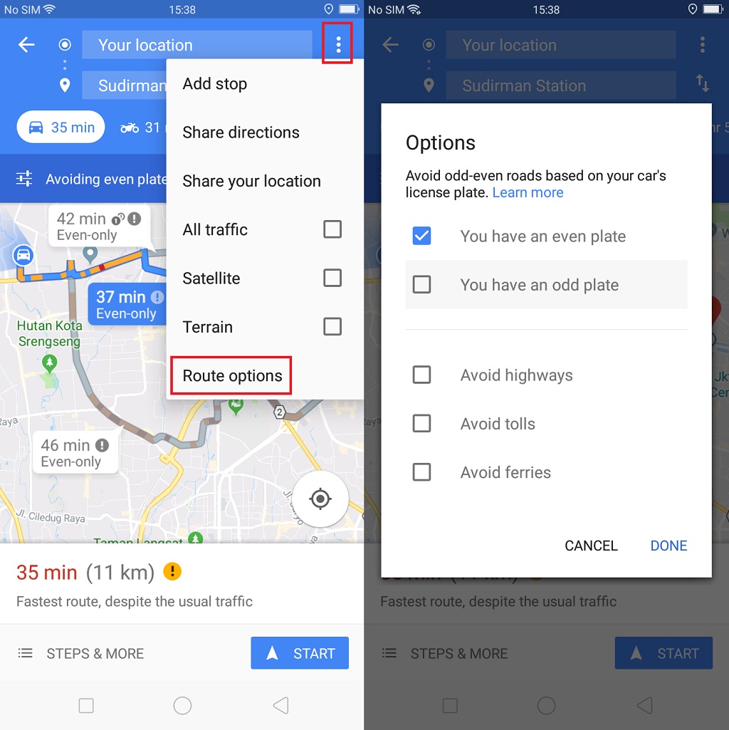 Fitur Ganjil Genap Sudah Ada Di Google Maps Cara Pakainya